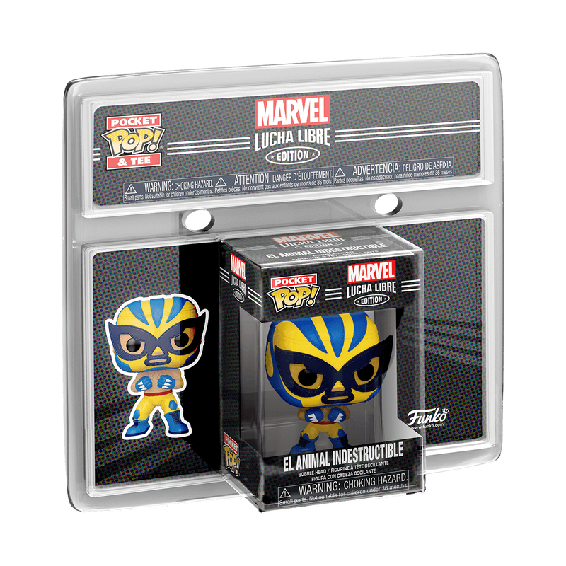 N4S Adult Pocket POP&Tee:MrvlLucha-Wolverine(Pocket Pop!), , hi-res view 1