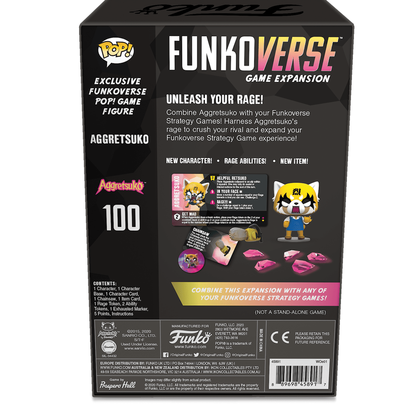 Buy Funkoverse: Aggretsuko 100 1-Pack Board Game at Funko.