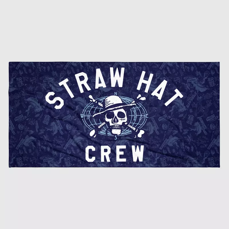 One Piece Straw Hat Crew Luffy Beach Towel, , hi-res view 2