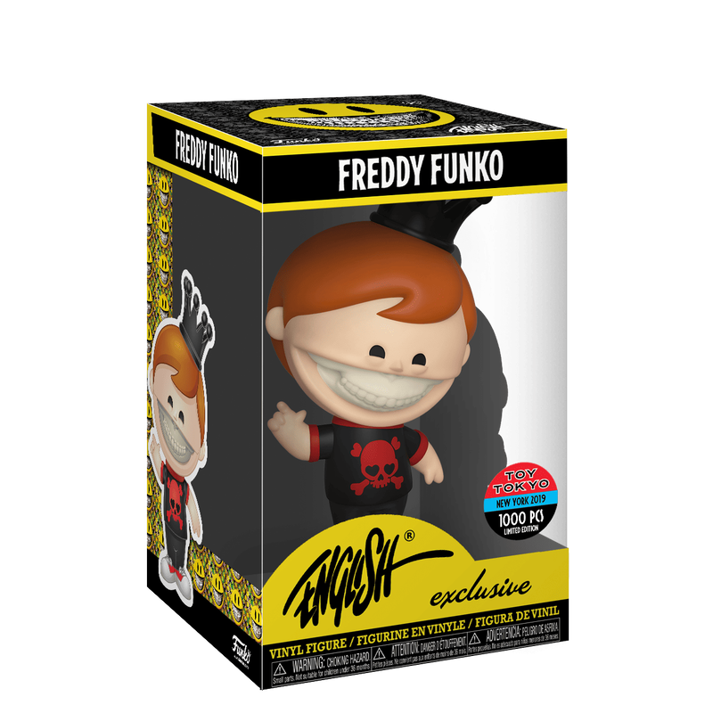 Vinyl: Freddy Funko 4" - Ron English Grin w/Black Shirt, , hi-res view 1