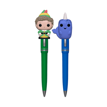Pop! Pen Buddy the Elf & Narwhal 2-Pack, Image 1