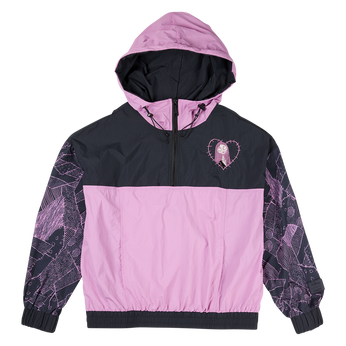 The Nightmare Before Christmas Sally Half-Zip Unisex Windbreaker, Image 1