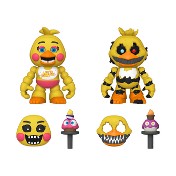 SNAPS! Toy Chica and Nightmare Chica 2-Pack, Image 1