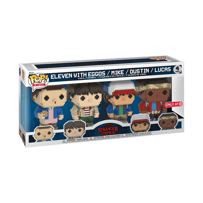 Pop! 8-Bit Eleven with Eggos, Mike, Dustin & Lucas 4-Pack, , hi-res view 3