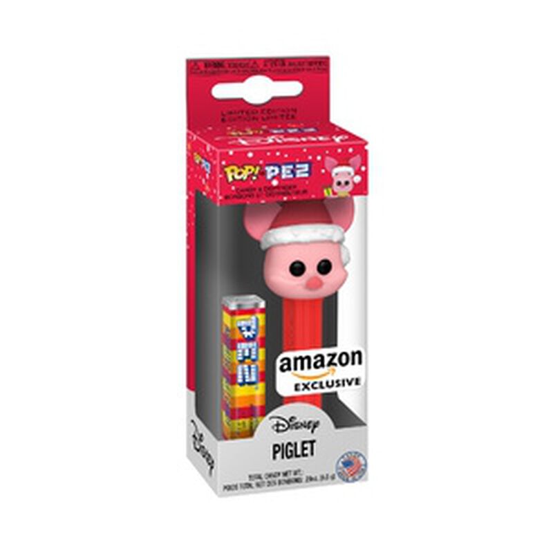 N4S AMB:DisHoliday-PigletW/SantaHat(PEZ), , hi-res view 1