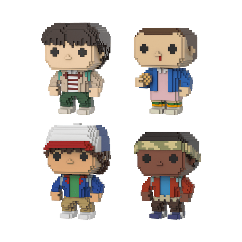 Pop! 8-Bit Eleven with Eggos, Mike, Dustin & Lucas 4-Pack, , hi-res view 1