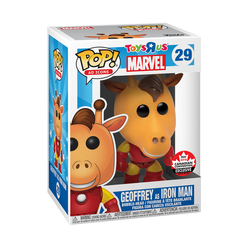 Pop! Geoffrey the Giraffe as Iron Man, , hi-res view 2