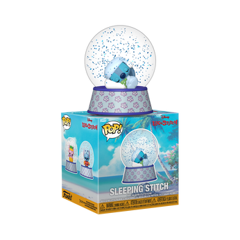 Sleeping Stitch Mini Glitter Globe, , hi-res view 2