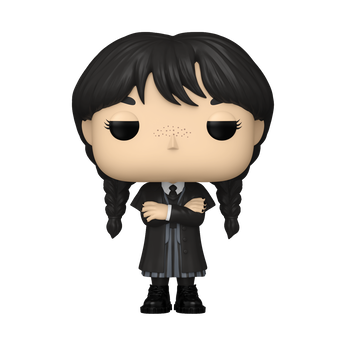 Pop! Wednesday Addams (Black Coat), Image 1