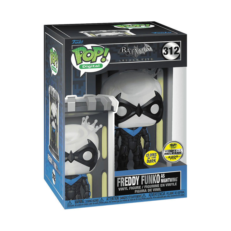 Pop! Freddy Funko as Nightwing (85th Anniversary) (Glow) (NFT Release), , hi-res view 2