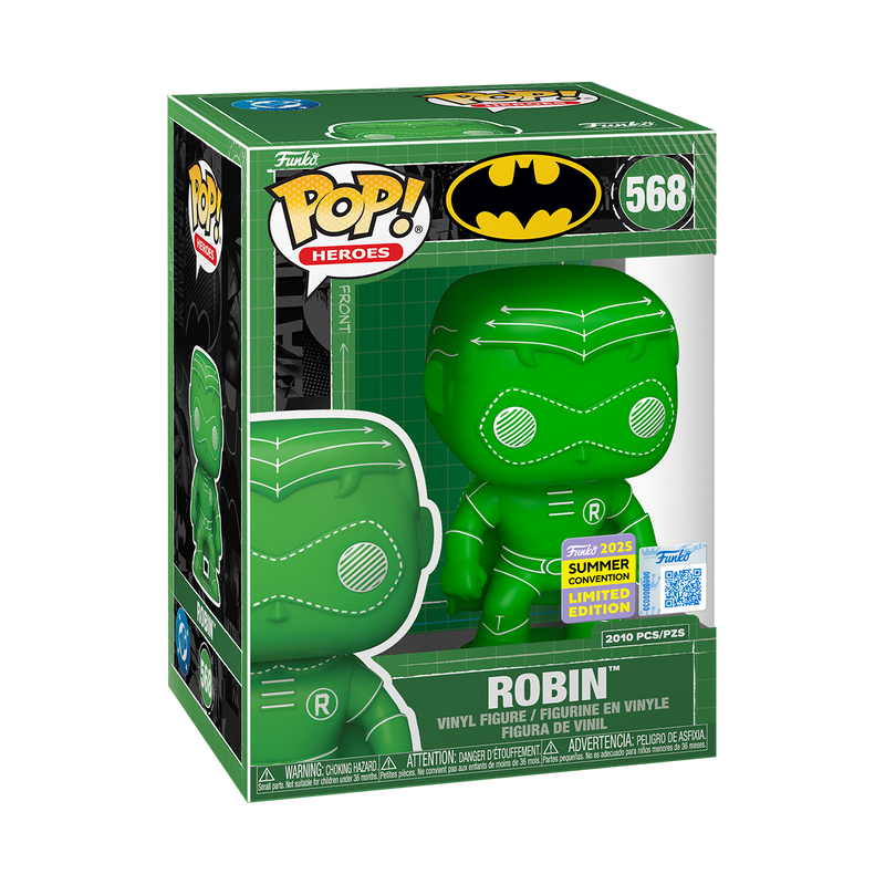 Pop! Robin (Green Blueprint Deco) with Pop! Protector, , hi-res view 2