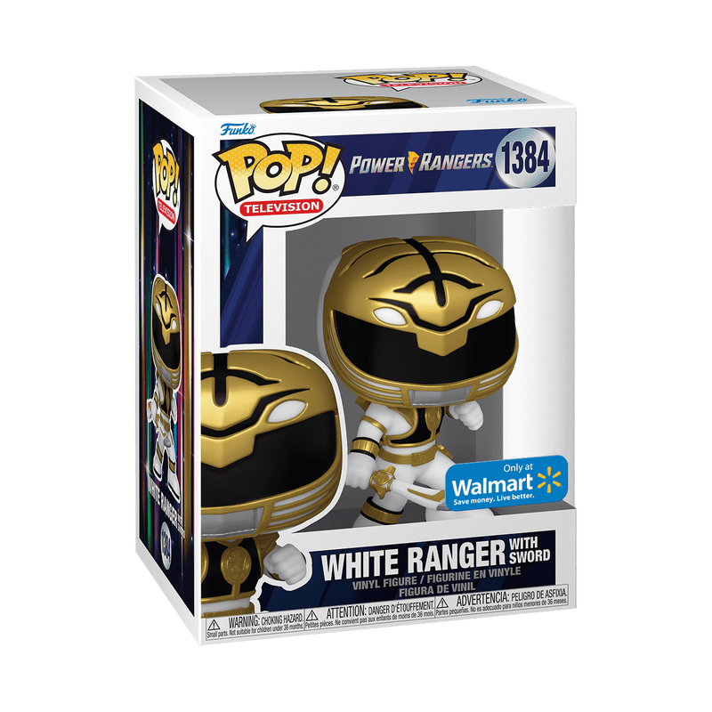 Pop! White Ranger with Sword (30th Anniversary), , hi-res view 2