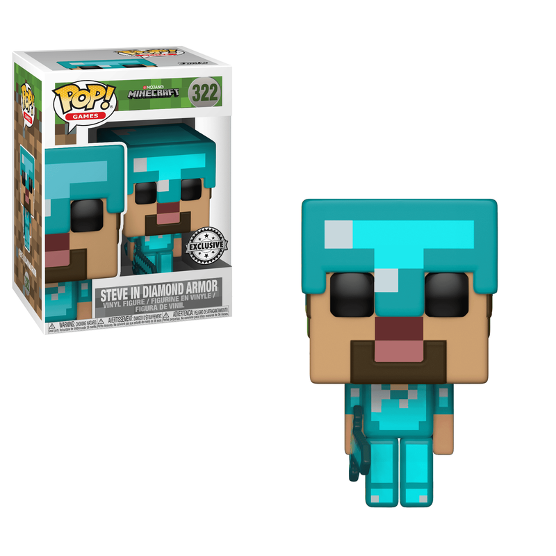 Minecraft - Steve w/Diamond Armor(BL), , hi-res view 1