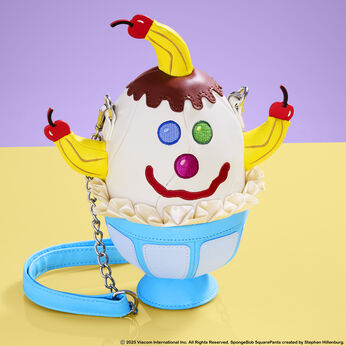 Spongebob Squarepants Goofy Goober Ice Cream Sundae Figural Crossbody Bag, Image 2