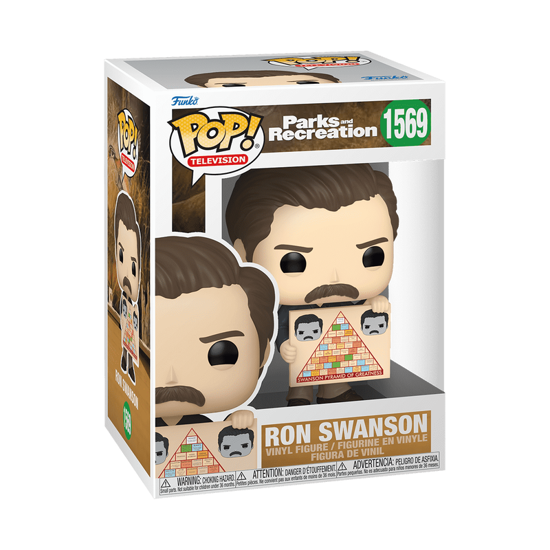 Pop! Ron Swanson with Swanson Pyramid of Greatness, , hi-res view 2