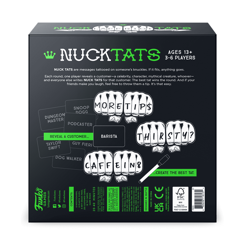Nuck Tats The Ink-Fast Party Game