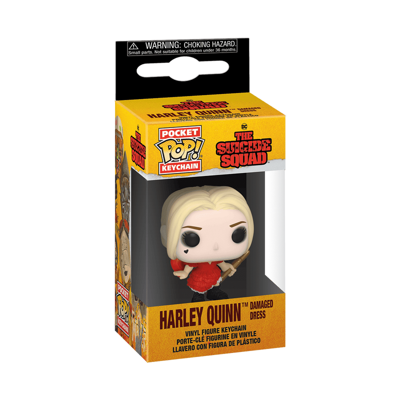 Pop! Keychain Harley Quinn Damaged Dress, , hi-res view 2