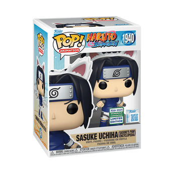 Pop! Sasuke Uchiha (Sasuke's Paw Encyclopedia) with Pop! Protector, Image 2
