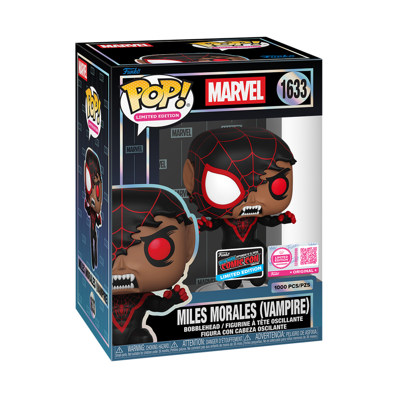 Pop! Miles Morales (Vampire) with Pop! Protector, , hi-res view 2