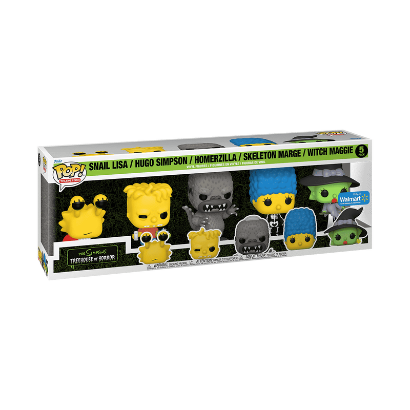 Pop! Snail Lisa / Hugo Simpson / Homerzilla / Skeleton Marge / Witch Maggie  - 5 Pack, , hi-res view 1