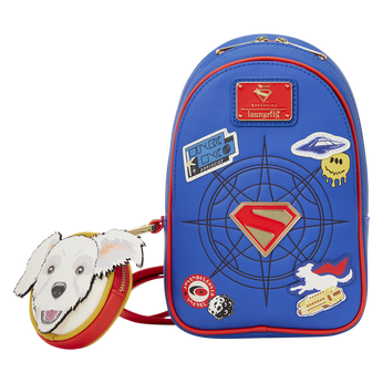 Supergirl Krypto Sling Crossbody Bag with Coin Bag, , hi-res view 1