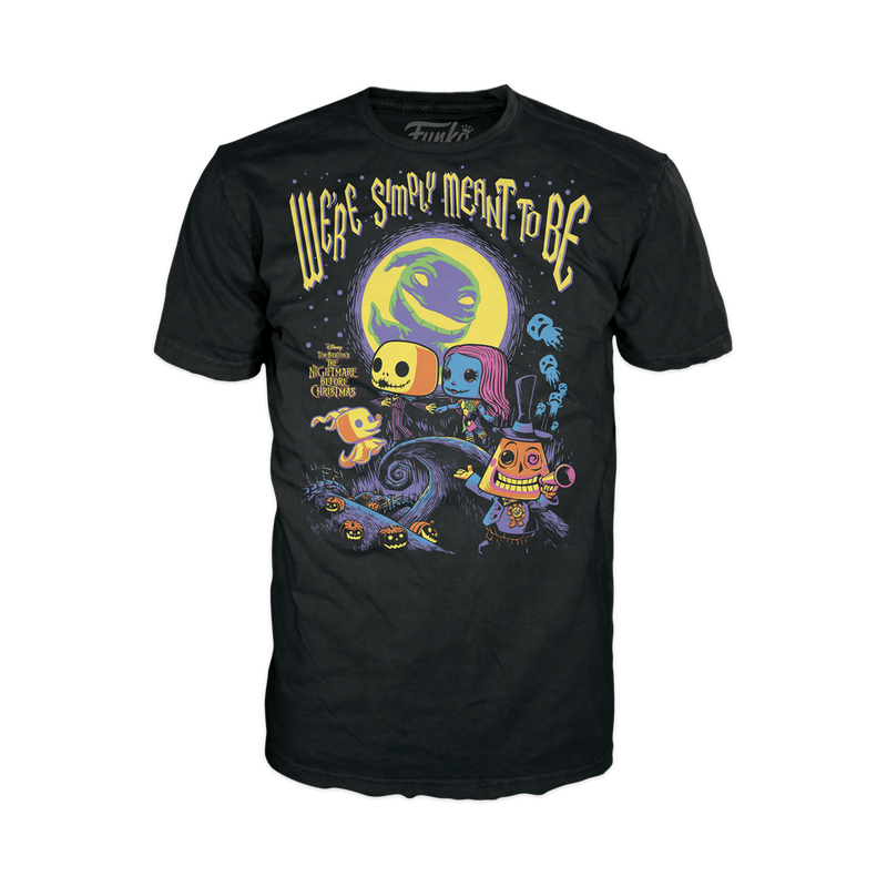 The Nightmare Before Christmas Black Light Tee, , hi-res view 1