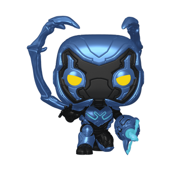 Pop! Blue Beetle Crouching (Glow), Image 1