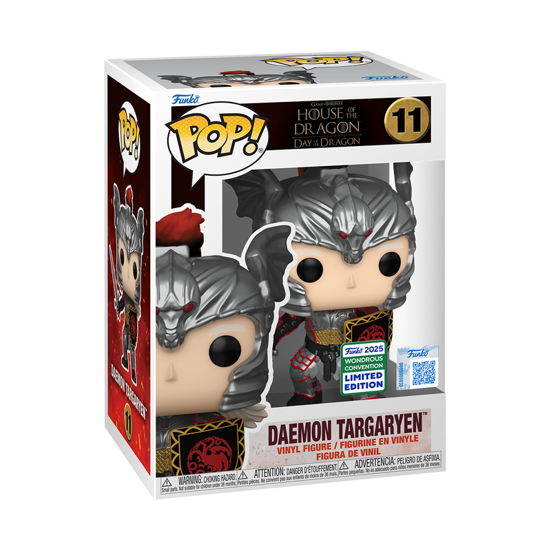 Pop! Daemon Targaryen (Targaryen Armor) with Pop! Protector, , hi-res view 2