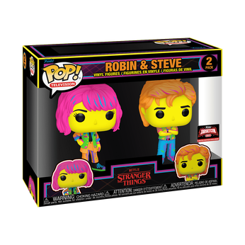 Pop! Robin & Steve 2-Pack (Black Light), Image 2