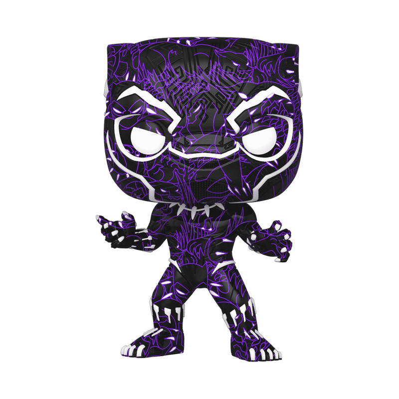 Pop! Artist Series Black Panther with Pop! Protector, , hi-res view 1