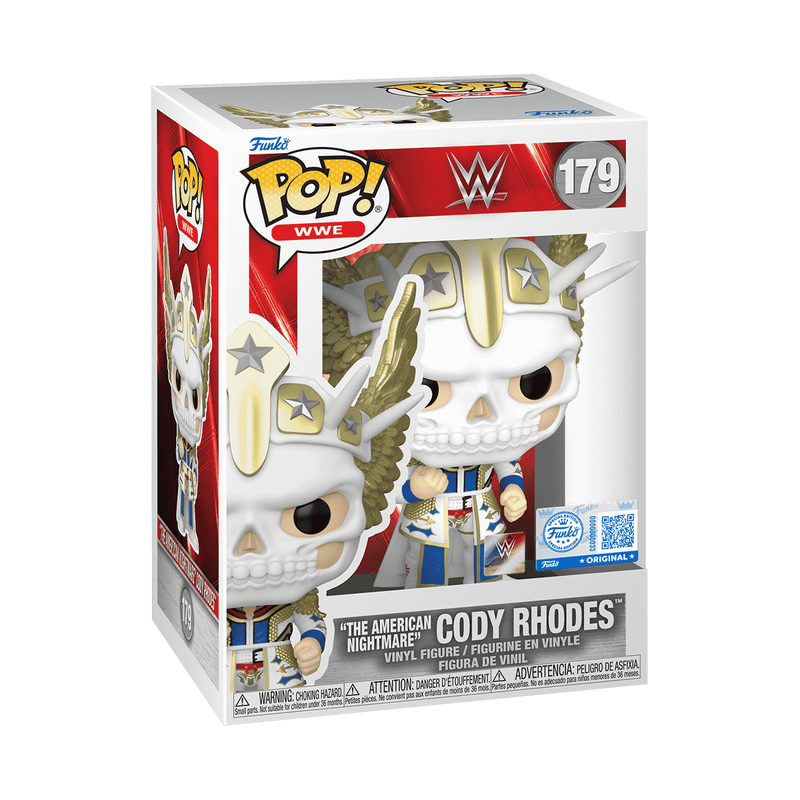 Pop! "The American Nightmare" Cody Rhodes (Masked) (Wrestlemania 40) (Metallic), , hi-res view 2