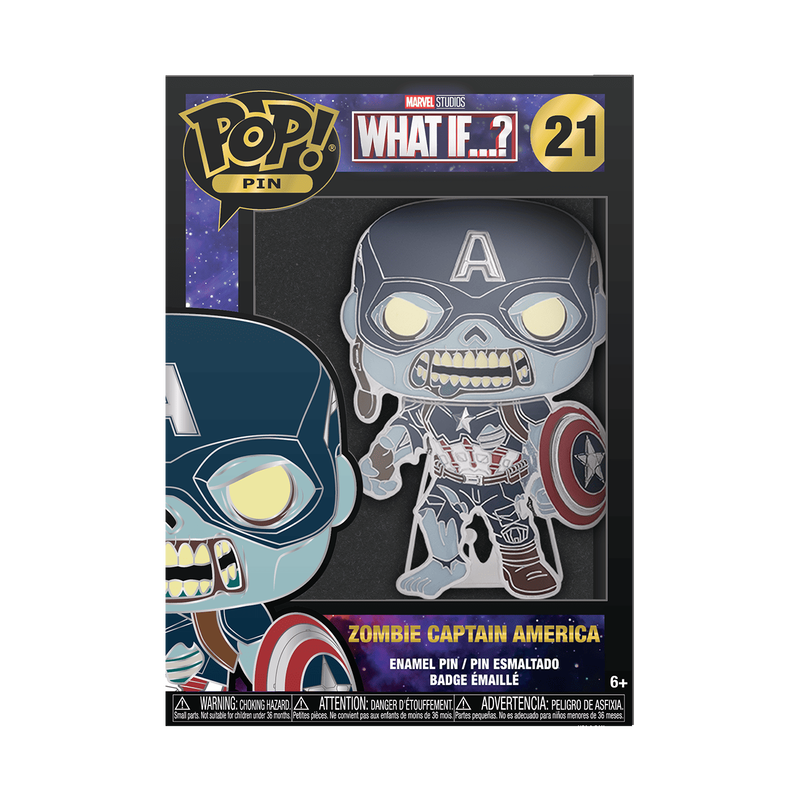Pop! Pin Zombie Captain America, , hi-res image number 1