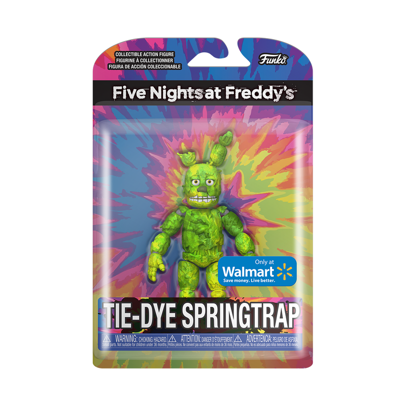 Five Nights at Freddy's GLITCHTRAP TIE-DYE FREDDY TOXIC SPRINGTRAP