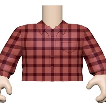 BAP- ML - SK1 - Torso - RD Flannel Shirt, Image 1