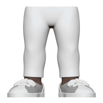 BAP- FM - SK4 - Legs - WH Legging GY Sho, Image 1