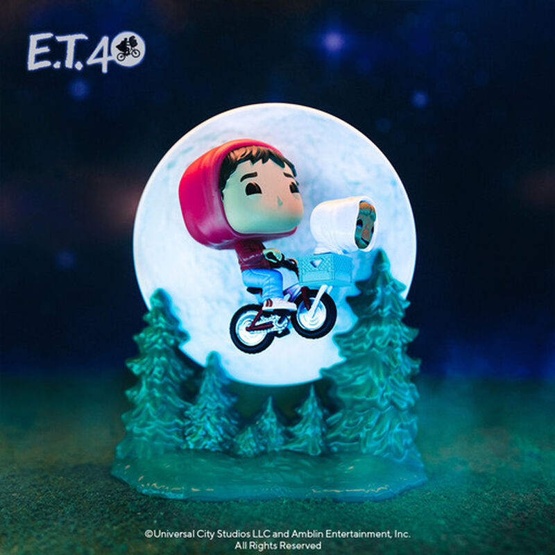 Funko Pop! Moment: ET The Extra-Terrestrial - Elliot and ET Flying (Glow in  The Dark), Multicolor, 50769