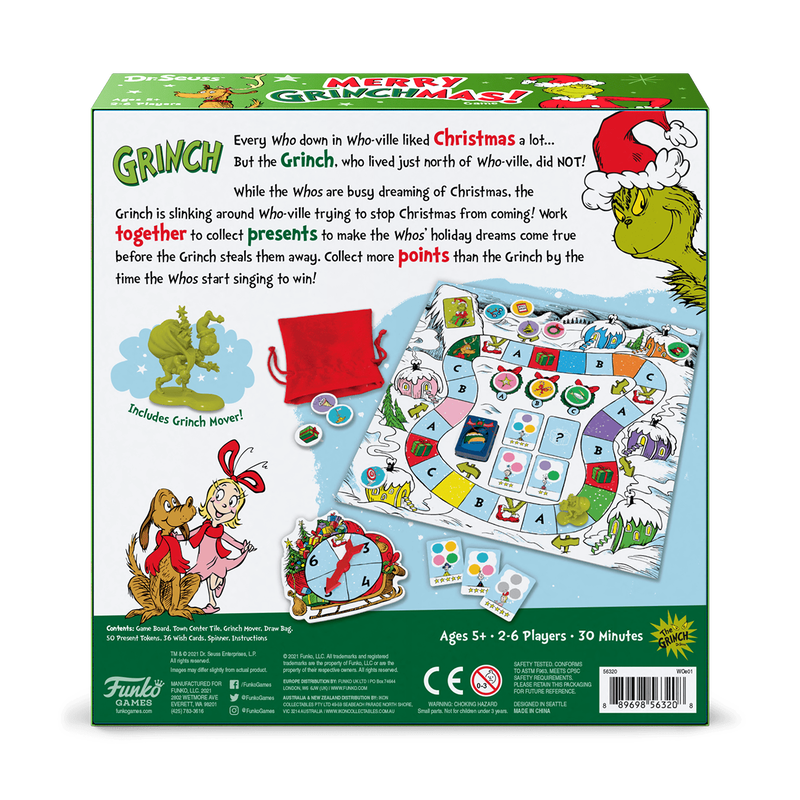 Dr. Seuss Merry Grinchmas! Board Game, , hi-res image number 3