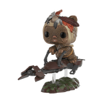 Buy Pop Deluxe Ewok with Speeder Bike at Funko