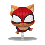 Pop! Spider-Cat (Flocked) with Pop! Protector, , hi-res view 1