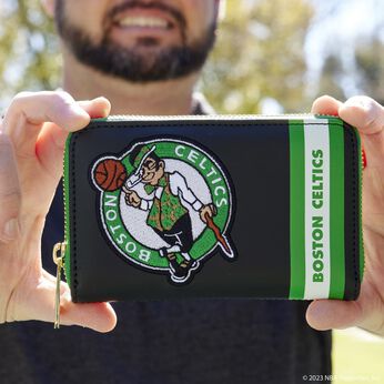 NBA Boston Celtics Patch Icons Zip Around Wallet, Image 2