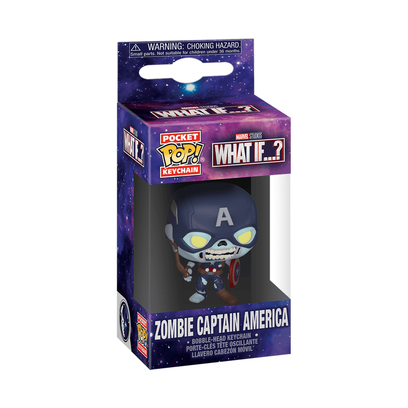 Pop! Keychain Zombie Captain America, , hi-res view 2