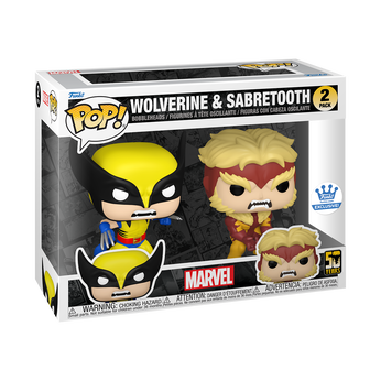 Pop! Wolverine & Sabretooth 2-Pack, Image 2