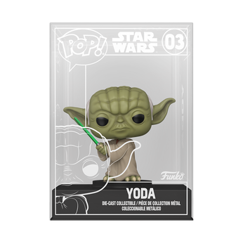 Pop! Die-Cast Yoda with Lightsaber, Image 1