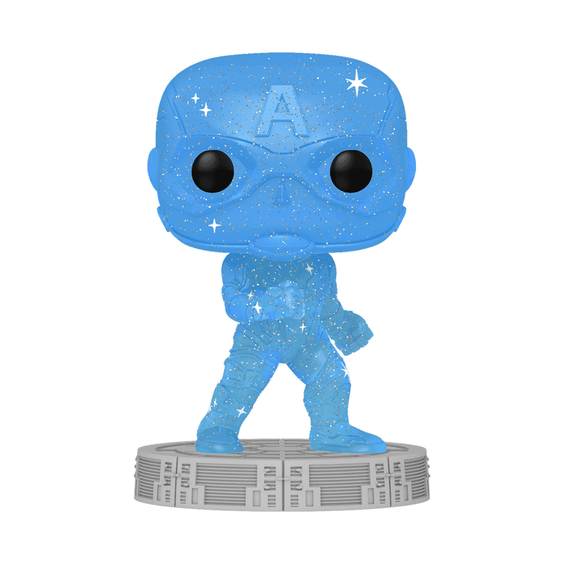 Pop! Artist Series Captain America with Pop! Protector, , hi-res view 1