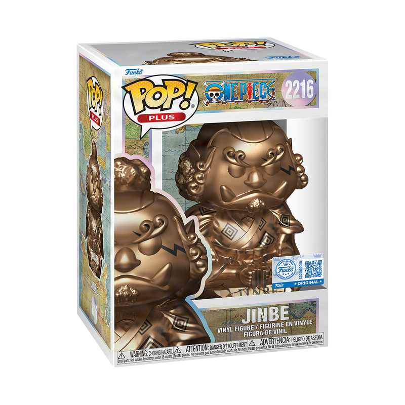 Pop! Plus Jinbe Statue (Bronze) with Pop! Protector, , hi-res view 2
