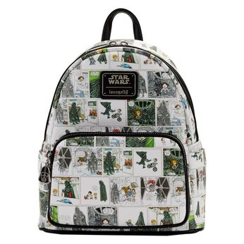 Darth Vader Comic Strip Mini Backpack, Image 1