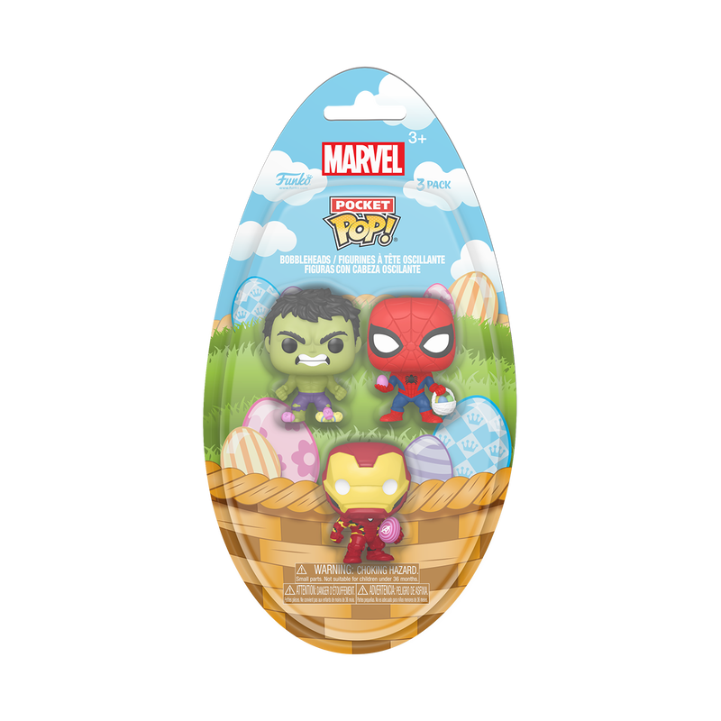 Pocket Pop! Easter Hulk, Spider-Man, Iron Man 3-Pack, , hi-res view 1