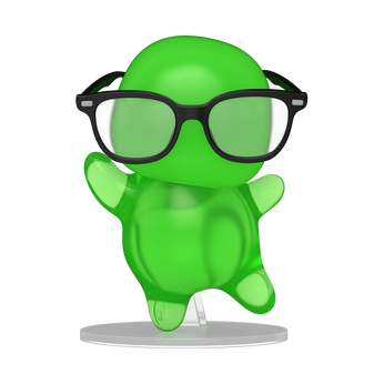 Pop! Flubber with Glasses (Translucent), , hi-res view 1