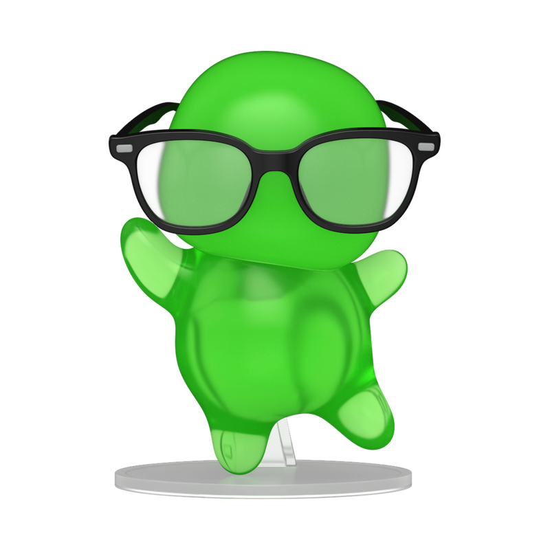 Pop! Flubber with Glasses (Translucent), , hi-res view 1