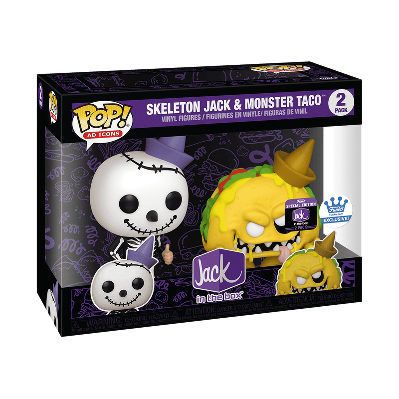 Pop! Skeleton Jack & Monster Taco 2-Pack, , hi-res view 2